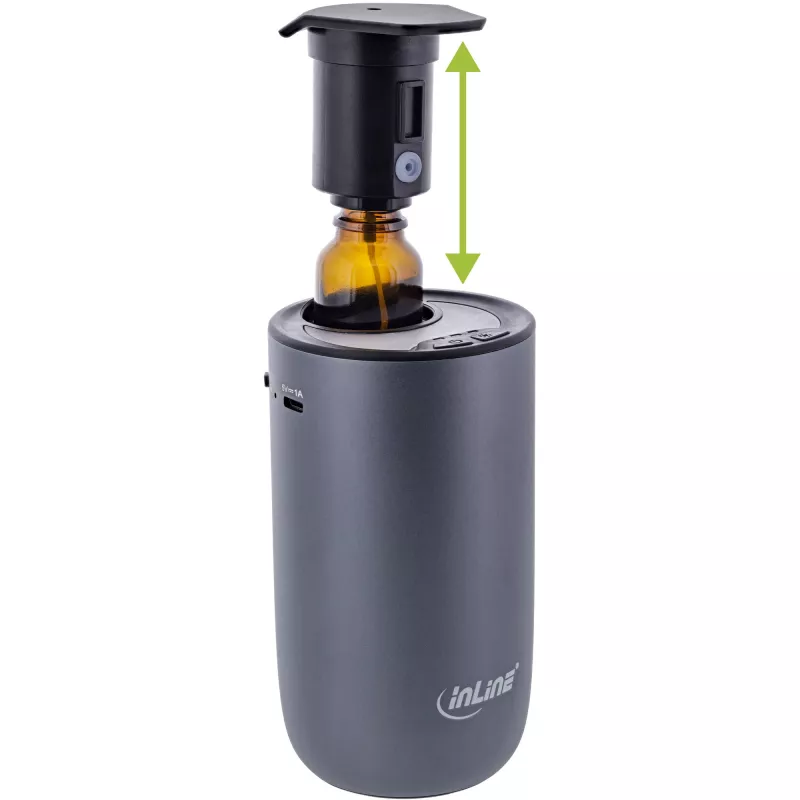 InLine Aroma Diffuser Home & Car, χωρίς νερό, φωτισμός διάθεσης, επαναφορτιζόμενη μπαταρία (40141)