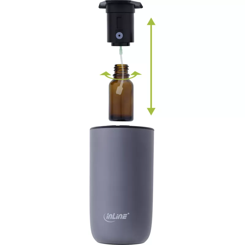 InLine Aroma Diffuser Home & Car, χωρίς νερό, φωτισμός διάθεσης, επαναφορτιζόμενη μπαταρία (40141)
