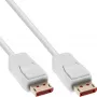 Καλώδιο DisplayPort InLine 17201W, DisplayPort–DisplayPort, 1 m, λευκό