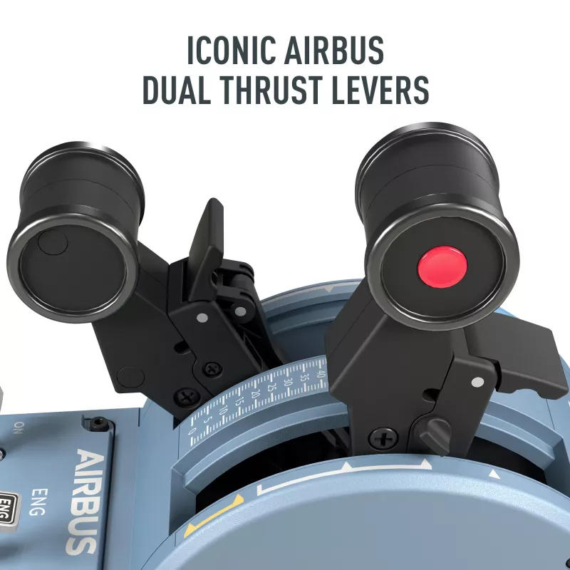 Thrustmaster TCA Quadrant Airbus Edition Μαύρο, Μπλε Flight Sim PC