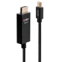 Lindy 1m ενεργό καλώδιο Mini DisplayPort σε HDMI με HDR, 1 m, Mini DisplayPort, HDMI, αρσενικό βύσμα, αρσενικό βύσμα, ευθύ