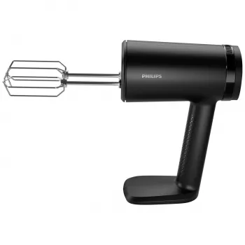 Μίξερ χειρός Philips HR3781/20 — 500 W, 5 ταχύτητες, Turbo, μαύρο, με σύρματα ανάδευσης, γάντζους ζύμης, τεμαχιστή, δοχείο μέτρησης