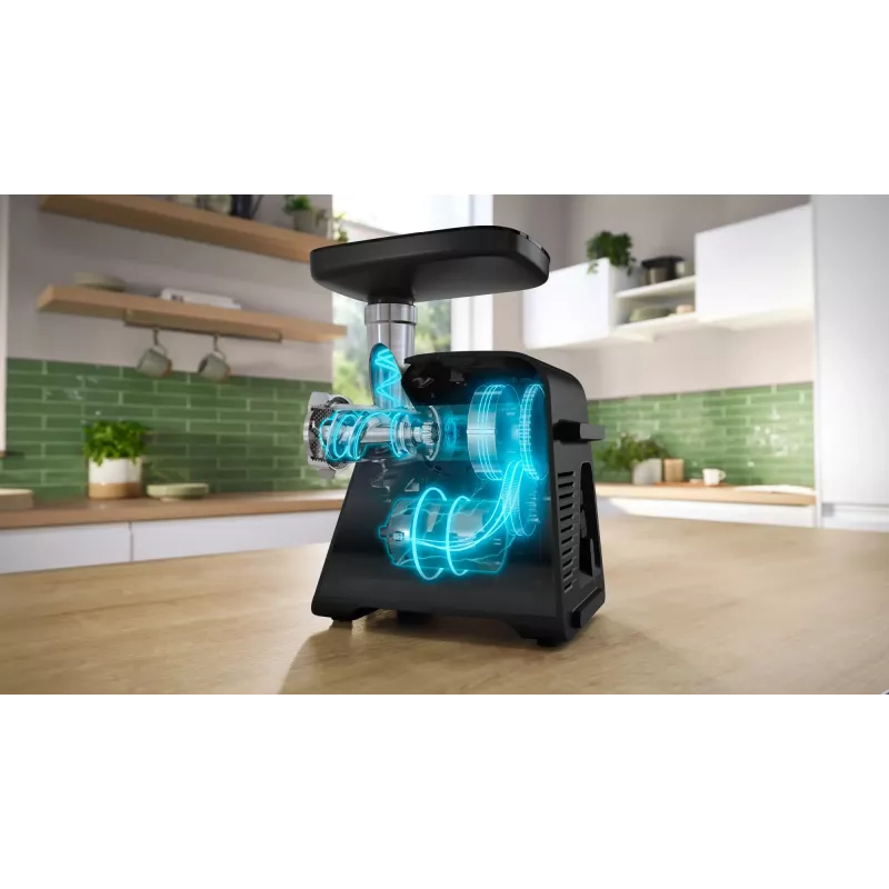 Bosch Serie 6 Κιμάς 2100 W Μαύρο, Ασημί