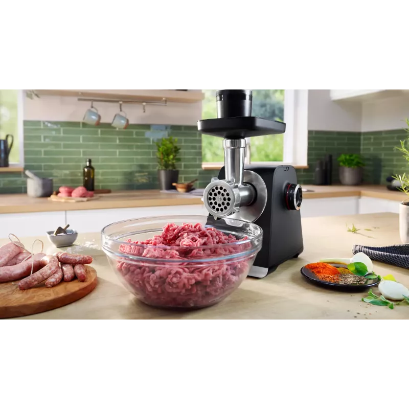 Bosch Serie 6 Κιμάς 2100 W Μαύρο, Ασημί