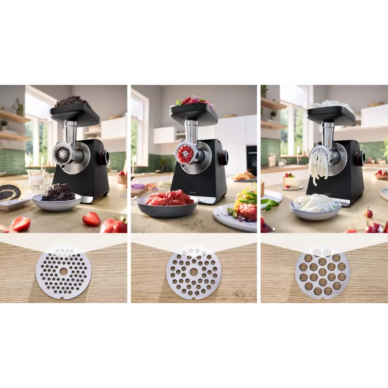 Bosch Serie 6 Κιμάς 2100 W Μαύρο, Ασημί