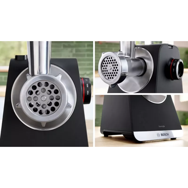 Bosch Serie 6 Κιμάς 2100 W Μαύρο, Ασημί