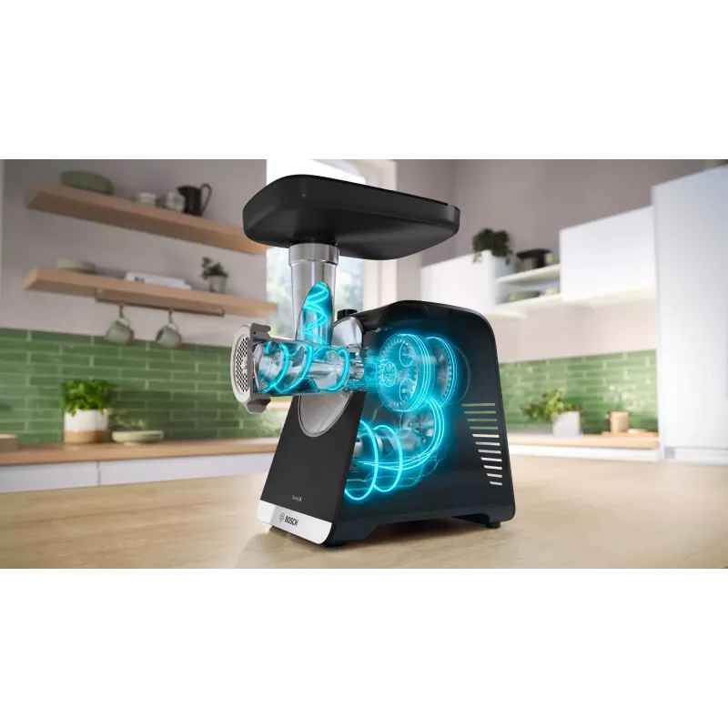 Bosch Serie 6 Κιμάς 2100 W Μαύρο, Ασημί