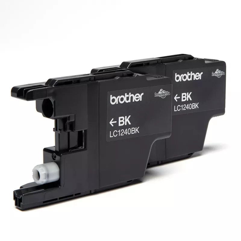 Brother LC1240BKBP2 διπλή συσκευασία δοχείων μελανιού, 2 x μαύρο, 600 σελίδες