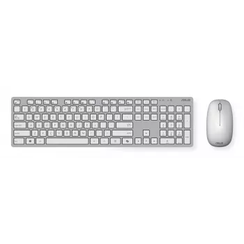 ASUS W5000 Wireless and Σετ ποντικιού Πληκτρολόγιο Ποντίκι περιλαμβάνονται Universal RF Wireless Λευκό