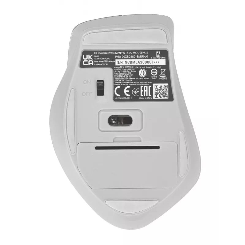 ASUS WT425 Ποντίκι Γραφείου Δεξιόχειρας RF Wireless Οπτικό 1600 DPI