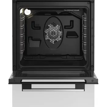 Whirlpool W5V5LCW Ελεύθερη κουζίνα ηλεκτρικές εστίες υαλοκεραμικές μαύρο, λευκό