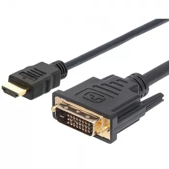 Techly καλώδιο βίντεο HDMI σε DVI-D M/M 3m ICOC HDMI-D-030, 3 m, HDMI, DVI-D, αρσενικό, αρσενικό, Gold