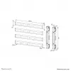 Neomounts AFL55-975BL Σετ επέκτασης VESA 86-115 ιντσών - μέγ. 160 kg