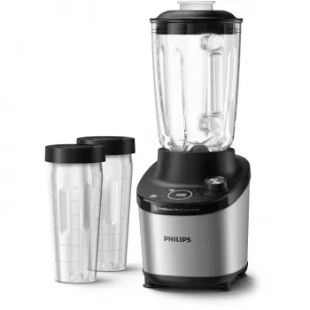 Επιτραπέζιο μπλέντερ Philips Σειρά 7000 HR3760/10 Μαύρο Ανοξείδωτο ατσάλι