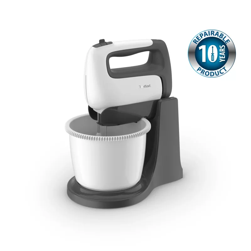 Tefal PrepMix+ HT464138 Μίξερ χειρός με βάση μπολ 500 W γκρι/λευκό