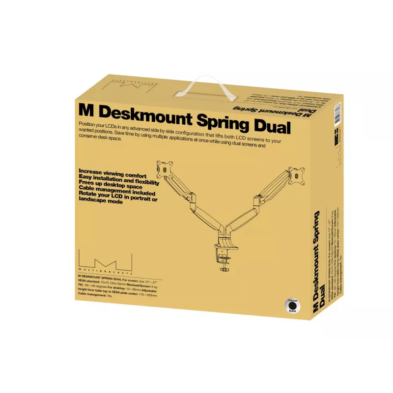 Multibrackets M Deskmount Gas Spring Dual Μαύρο