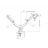 Multibrackets M Deskmount Gas Spring Dual Μαύρο