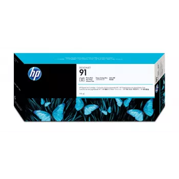 HP 91 775-ml μελανοδοχείο pigment φωτογραφικό μαύρο DesignJet, σειρά εκτυπωτών HP DesignJet Z6100, θερμική εκτύπωση inkjet, μαύρο, 324 mm, 120 mm, 64 mm
