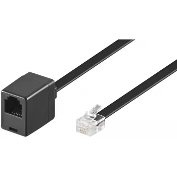 Microconnect MPK103FB τηλεφωνικό καλώδιο 3 m μαύρο