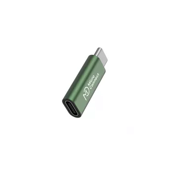 Καλώδιο προσαρμογέας αλλαγής φύλου USB-C MicroConnect MC-SMART-CCADAP-100W – USB-C σε USB-C, USB 2.0, πράσινο