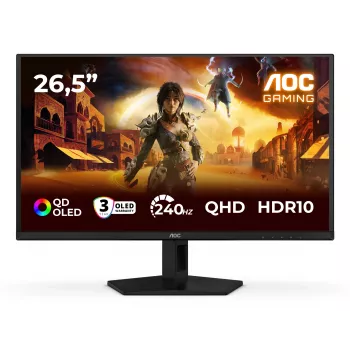 AOC G4 Q27G41ZDF Οθόνη Υπολογιστή 67,3 cm (26,5 inch) 2560 x 1440 Pixel Quad HD QD-OLED Μαύρο, Κόκκινο