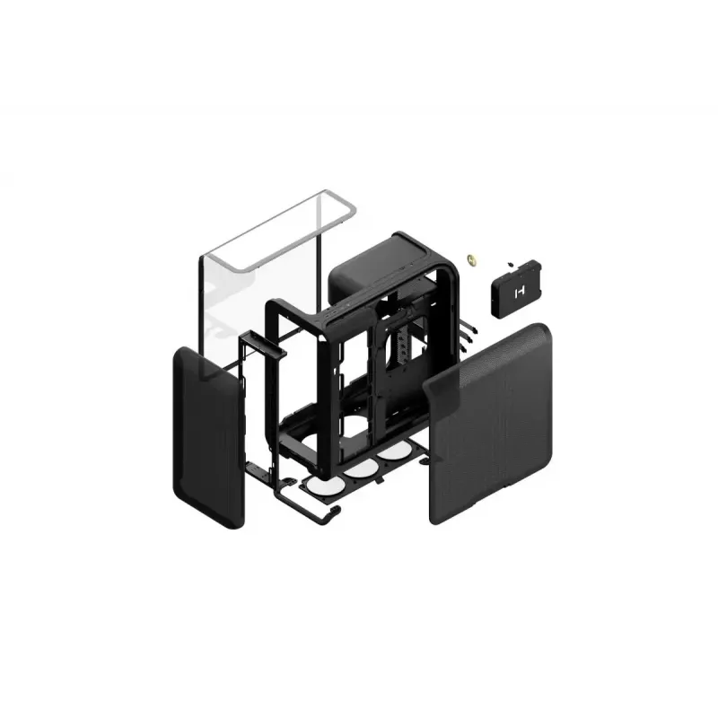 Mid-Tower Κουτί PC HYTE X50 Pitch Μαύρο