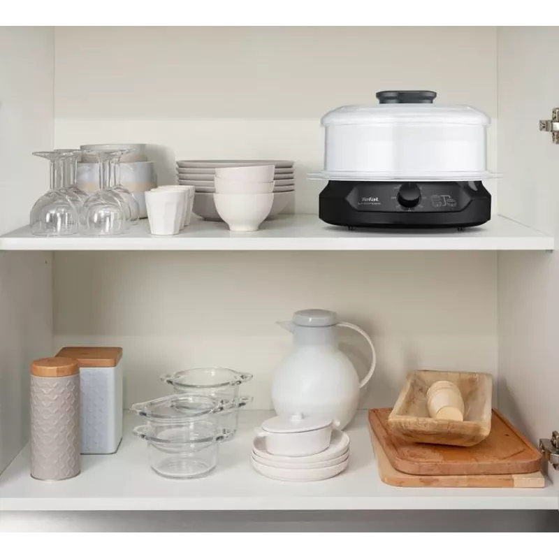 Tefal Minicompact VC139810 Ατμομάγειρας 2 καλάθια Ελεύθερος 800 W Μαύρο
