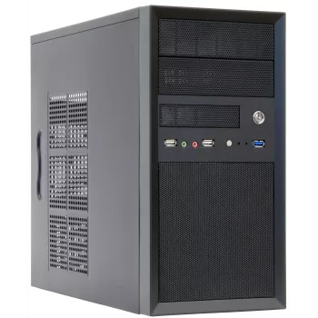 Chieftec CT-01B-OP Κουτί υπολογιστή Mini Tower Μαύρο
