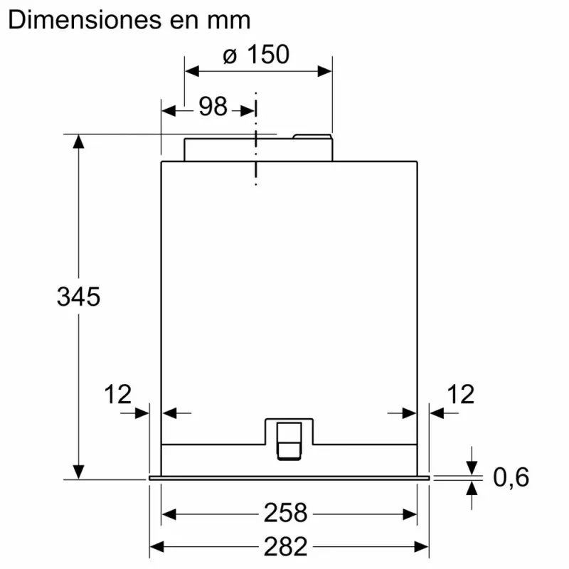 Απορροφητήρας Bosch Serie 8 DLN78PC60 εντοιχιζόμενος μαύρο 590 m³/h