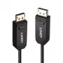 Καλώδιο Lindy 10m Fibre Optic Hybrid DP 2.0 UHBR10, 10 m, DisplayPort, DisplayPort, αρσενικό, αρσενικό, 7680 x 4320 pixel