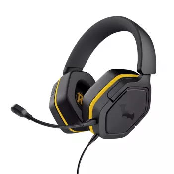 Ενσύρματο gaming headset TRUST 25784 με κεφαλόδεσμο, 20–20.000 Hz, καλώδιο 1,2 m, μαύρο/κίτρινο