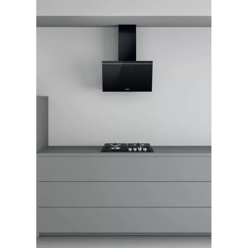 Whirlpool AKR 62F LT K Επιτοίχια Μαύρο 650 m³/h