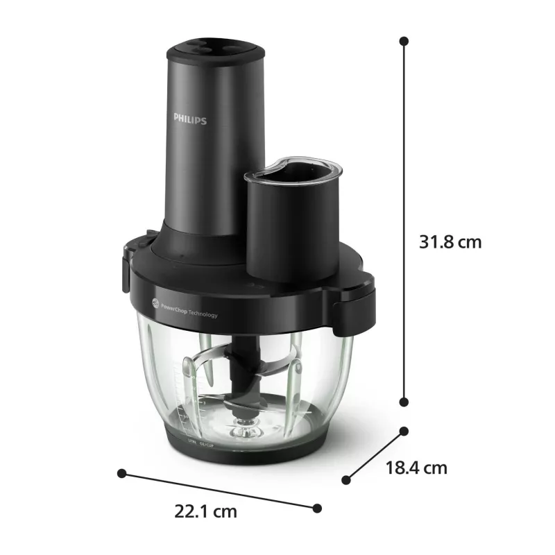 Philips 5000 Σειρά HR1507/00 Ηλεκτρικός Πολυκόφτης 2 L 650 W Μαύρο