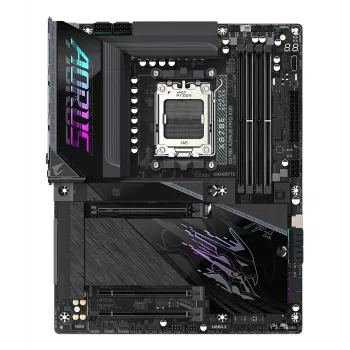 GIGABYTE X870E AORUS PRO X3D Μητρική ATX – AMD Socket AM5, 18+2+2 VRM, DDR5 έως 9000 MHz (OC), 2×PCIe5 + 2×PCIe4, Wi‑Fi 7, 5GbE, USB4