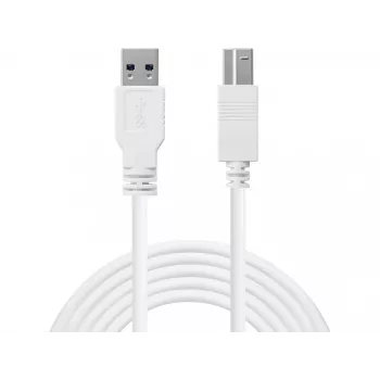 Sandberg καλώδιο USB 3.0 A-B 1,8 m, 1,8 m, USB A, USB B, USB 3.2 Gen 1 (3.1 Gen 1), 5 Gbit/s, λευκό