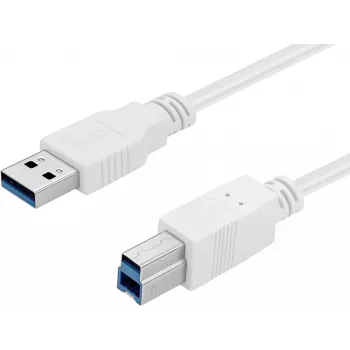Sandberg καλώδιο USB 3.0 A-B 1,8 m, 1,8 m, USB A, USB B, USB 3.2 Gen 1 (3.1 Gen 1), 5 Gbit/s, λευκό