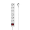 Microconnect GRU0063W Καλώδιο επέκτασης 3 m 6 υποδοχές AC Εσωτερικού χώρου Λευκό