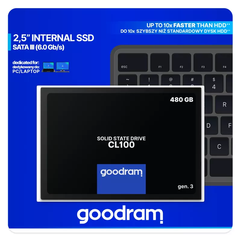 Goodram CL100 gen.3 480 GB 2,5 ίντσες Serial ATA III 3D NAND