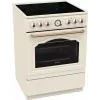 Gorenje GECS6B70CLI ελεύθερη κουζίνα με κεραμική εστία μπεζ