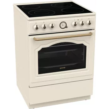 Gorenje GECS6B70CLI ελεύθερη κουζίνα με κεραμική εστία μπεζ