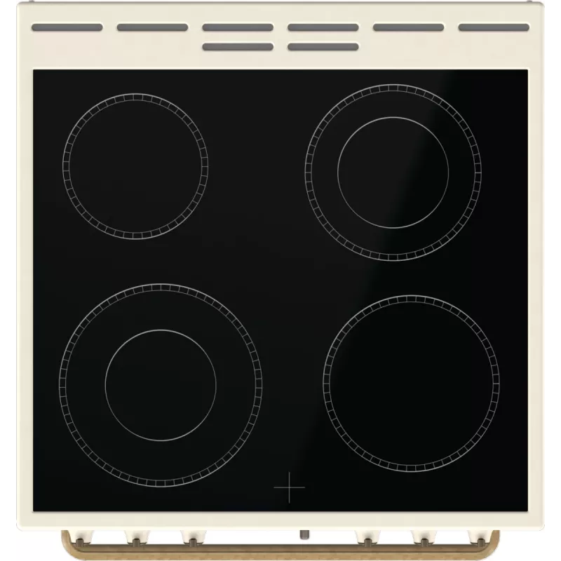 Gorenje GECS6B70CLI ελεύθερη κουζίνα με κεραμική εστία μπεζ