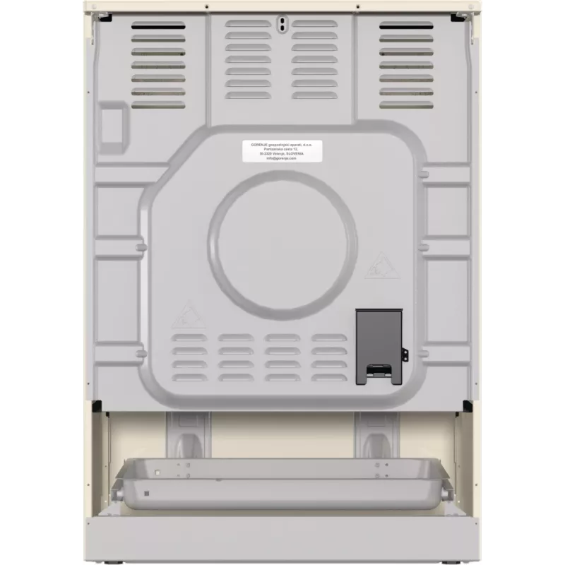 Gorenje GECS6B70CLI ελεύθερη κουζίνα με κεραμική εστία μπεζ
