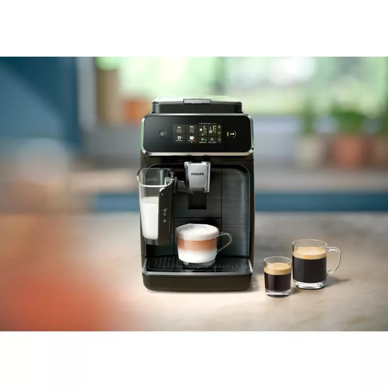 Philips Series 2300 EP2339/40 LatteGo Αυτόματη Καφετιέρα, Black Panthera/Chrome