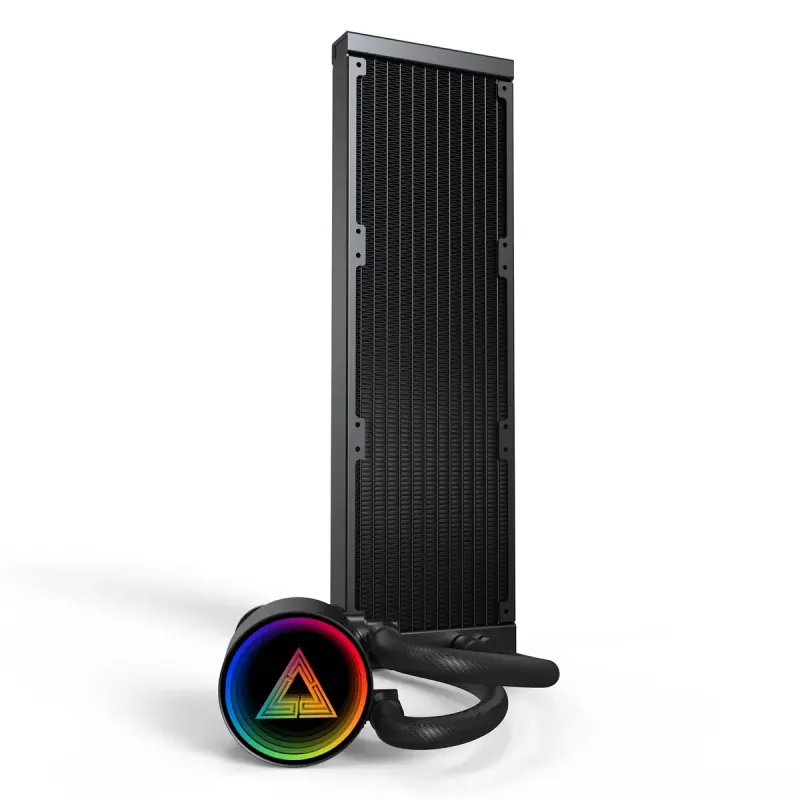 Montech LightFlow ARGB 360 επεξεργαστής All-in-One υγρόψυκτη 12 cm μαύρο 1 τεμ.