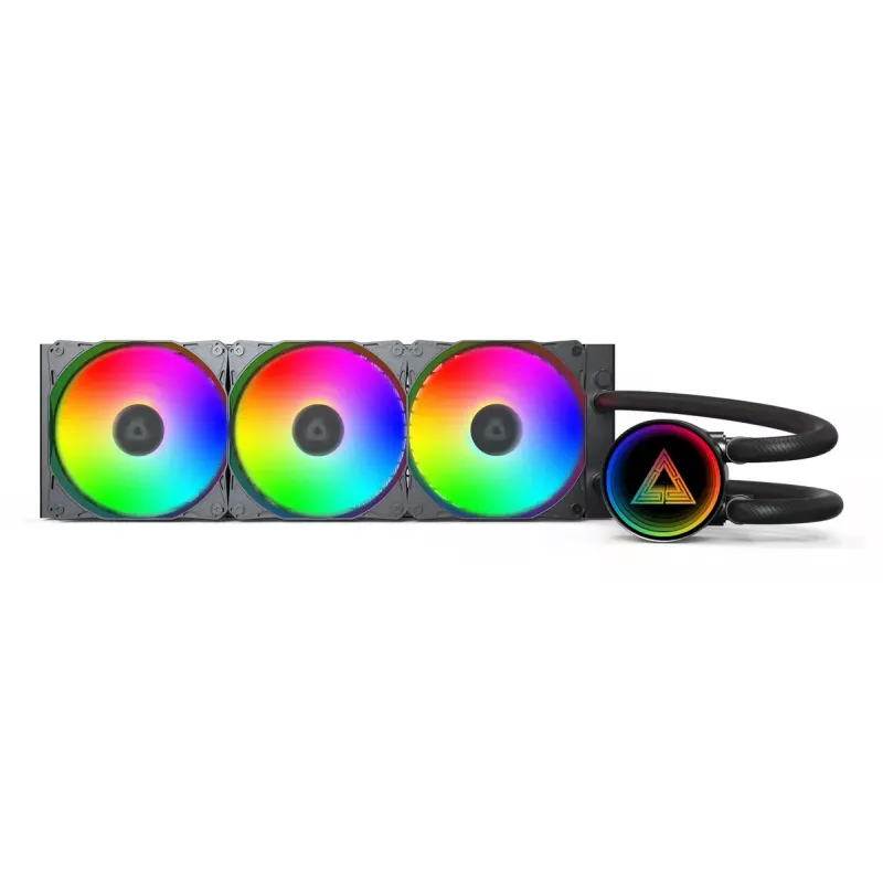 Montech LightFlow ARGB 360 επεξεργαστής All-in-One υγρόψυκτη 12 cm μαύρο 1 τεμ.