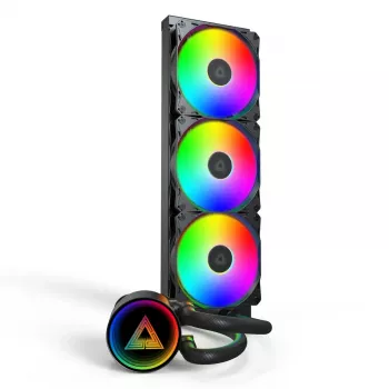 Montech LightFlow ARGB 360 επεξεργαστής All-in-One υγρόψυκτη 12 cm μαύρο 1 τεμ.