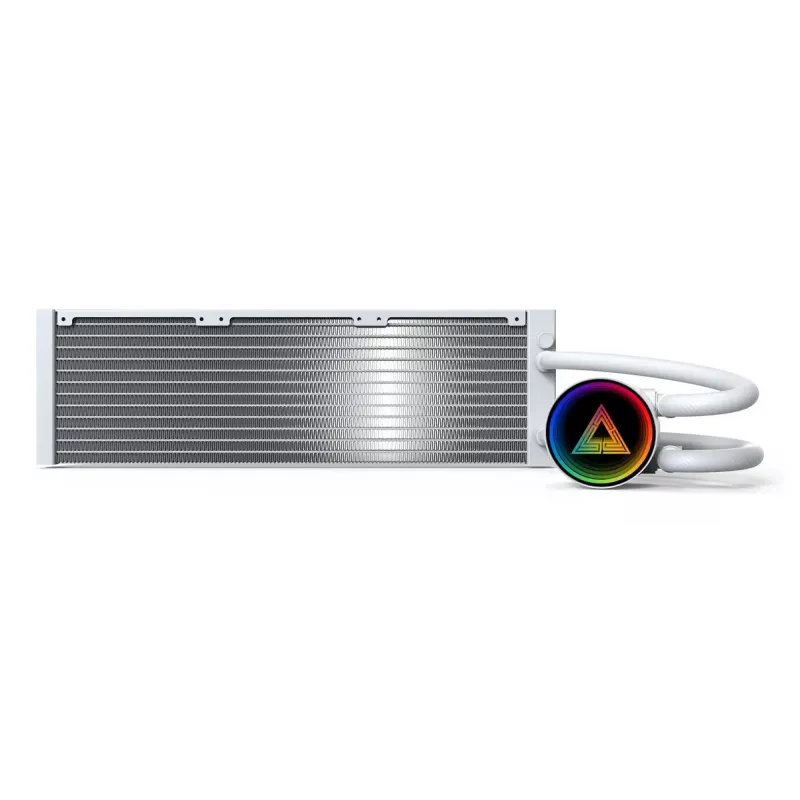 Montech LightFlow ARGB 360 επεξεργαστής All-in-One υδρόψυξη 12 cm λευκό 1 τεμ.
