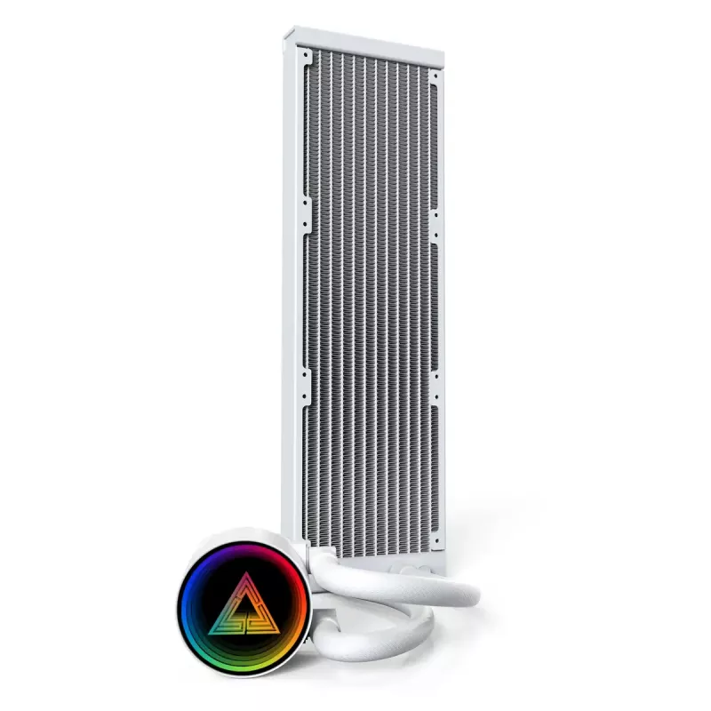 Montech LightFlow ARGB 360 επεξεργαστής All-in-One υδρόψυξη 12 cm λευκό 1 τεμ.