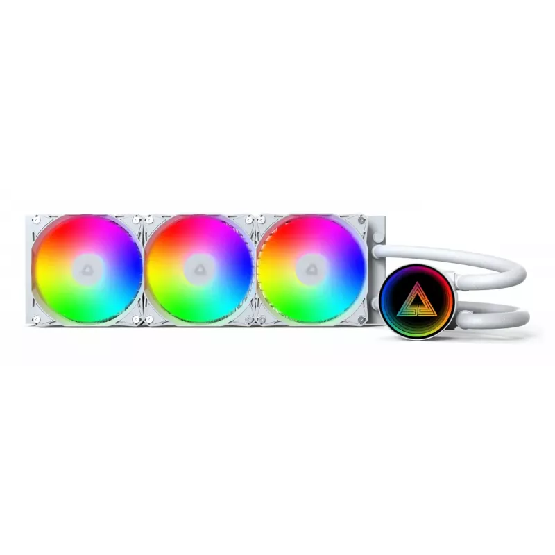 Montech LightFlow ARGB 360 επεξεργαστής All-in-One υδρόψυξη 12 cm λευκό 1 τεμ.