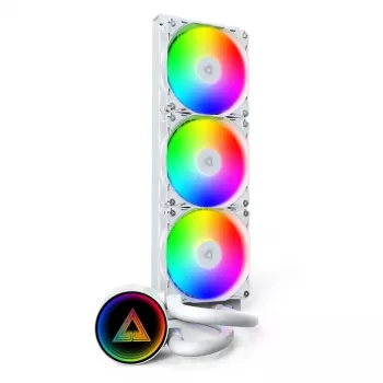 Montech LightFlow ARGB 360 επεξεργαστής All-in-One υδρόψυξη 12 cm λευκό 1 τεμ.